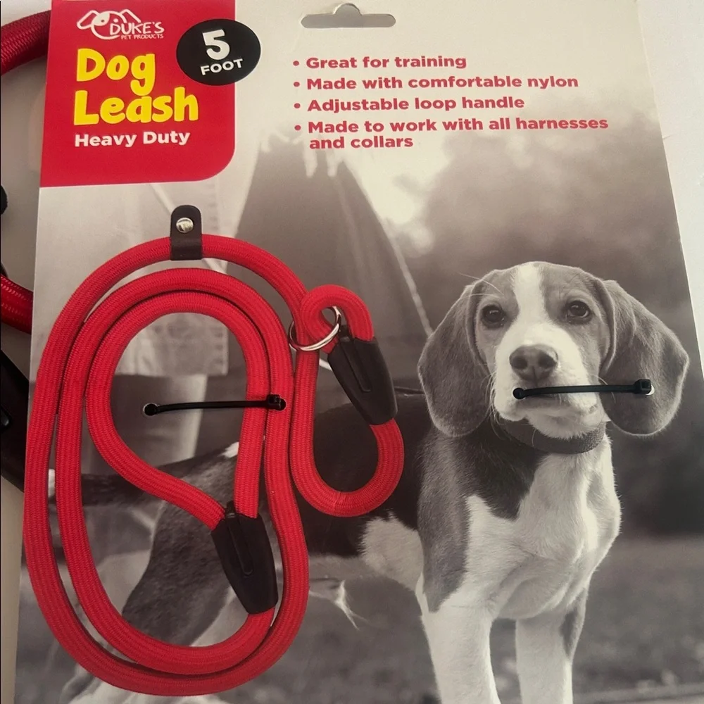 Heavy Duty Red Dog Leash